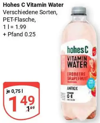 Globus Hohes C Vitamin Water Angebot