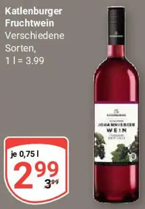 Globus Katlenburger Fruchtwein Angebot