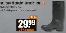 V Baumarkt Herren Sicherheits-Gummistiefel Angebot
