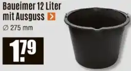 V Baumarkt Baueimer 12 Liter mit Ausguss Angebot