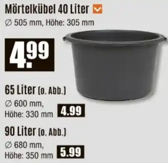 V Baumarkt Mörtelkübel 40 Liter Angebot