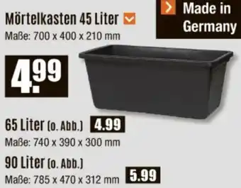 V Baumarkt Mörtelkasten 45 Liter Angebot