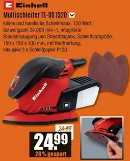 V Baumarkt Einhell Multischleifer TE-OS 1320 Angebot