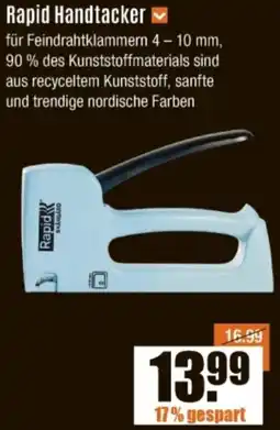V Baumarkt Rapid Handtacker Angebot