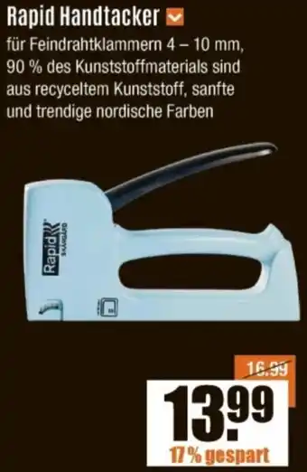 V Baumarkt Rapid Handtacker Angebot