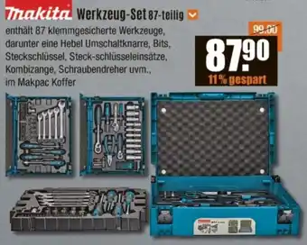 V Baumarkt Makita Werkzeug-Set 87-teilig Angebot
