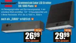 V Baumarkt Brennenstuhl Solar LED Strahler SOL 1000 Plana Angebot
