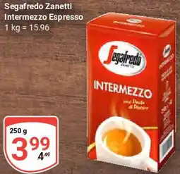 Globus Segafredo Zanetti Intermezzo Espresso Angebot