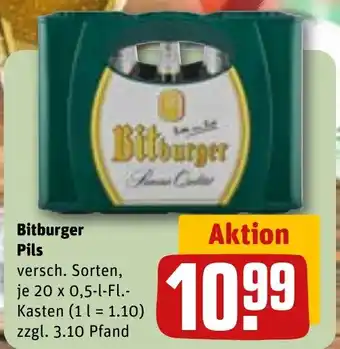 REWE Bitburger Pils Angebot