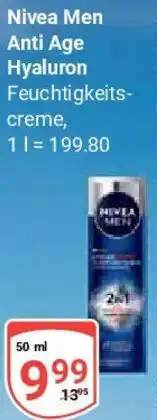 Globus Nivea Men Anti Age Hyaluron Angebot