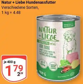 Globus Natur + Liebe Hundenassfutter Angebot