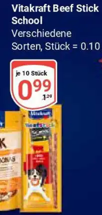 Globus Vitakraft Beef Stick School Angebot