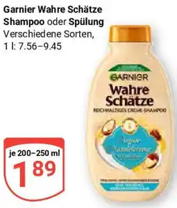 Globus Garnier Wahre Schätze Shampoo oder Spülung Angebot