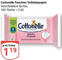 Globus Cottonelle Feuchtes Toilettenpapier Angebot