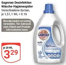 Globus Sagrotan Desinfektion Wäsche-Hygienespüler Angebot