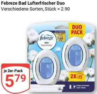 Globus Febreze Bad Lufterfrischer Duo Angebot