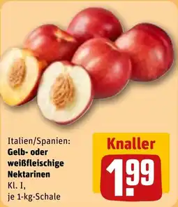 REWE Gelb- oder weißfleischige Nektarinen Angebot