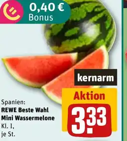 REWE REWE Beste Wahl Mini Wassermelone Angebot