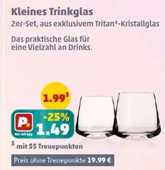 PENNY Kleines Trinkglas Angebot