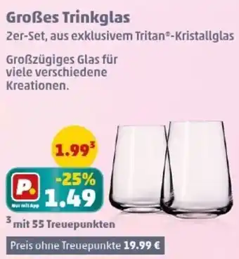 PENNY Großes Trinkglas Angebot