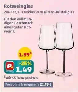 PENNY Rotweinglas Angebot