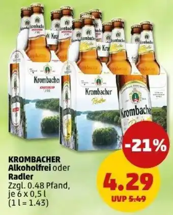 PENNY KROMBACHER Alkoholfrei oder Radler Angebot