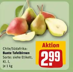 REWE Chile/Südafrika: Bunte Tafelbirnen Angebot
