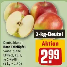 REWE Deutschland: Rote Tafeläpfel Angebot