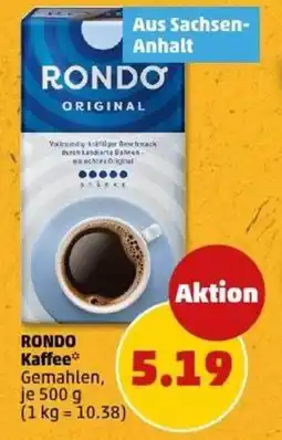 PENNY RONDO Kaffee Angebot