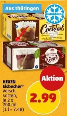 PENNY HEXEN Eisbecher Angebot