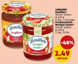 PENNY LANDLIEBE Konfitüre oder Fruchtaufstrich Weniger Zucker Angebot