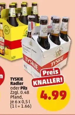 PENNY TYSKIE Radler oder Pils Angebot