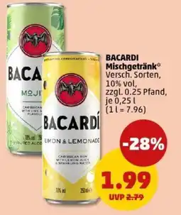 PENNY BACARDI Mischgetränk Angebot