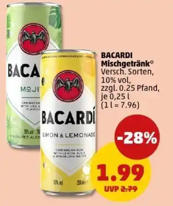 PENNY BACARDI Mischgetränk Angebot