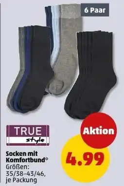 PENNY TRUE style Socken mit Komfortbund Angebot