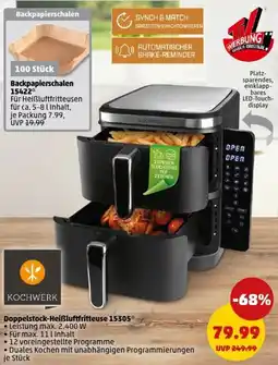 PENNY KOCHWERK Doppelstock-Heißluftfritteuse 15305 Angebot