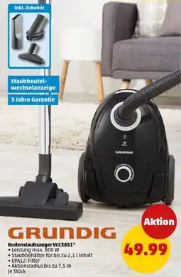 PENNY GRUNDIG Bodenstaubsauger VCC3851 Angebot