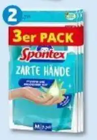 PENNY Spontex Reinigungshelfer im Giga-Pack 3 Paar Haushaltshandschuhe Angebot