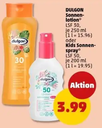 PENNY DULGON Sonnen- lotion oder Kids Sonnen- spray Angebot