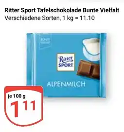 Globus Ritter Sport Tafelschokolade Bunte Vielfalt Angebot