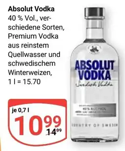 Globus Absolut Vodka Angebot