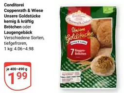 Globus Conditorei Coppenrath & Wiese Unsere Goldstücke kernig & kräftig Brötchen oder Laugengebäck Angebot