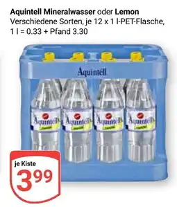 Globus Aquintell Mineralwasser oder Lemon Angebot