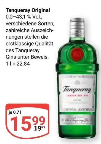 Globus Tanqueray Origina Angebot