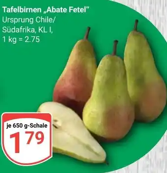 Globus Tafelbirnen „Abate Fetel Angebot