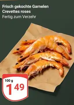 Globus Frisch gekochte Garnelen Crevettes roses Angebot