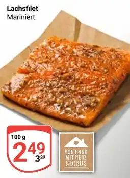 Globus Lachsfilet Mariniert Angebot
