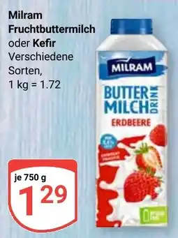 Globus Milram Fruchtbuttermilch oder Kefir Angebot