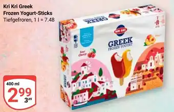 Globus Kri Kri Greek Frozen Yogurt-Sticks Angebot