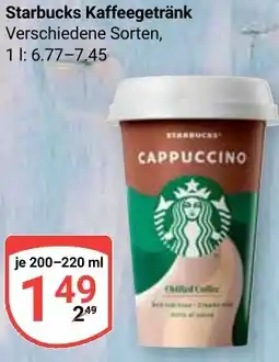 Globus Starbucks Kaffeegetränk Angebot